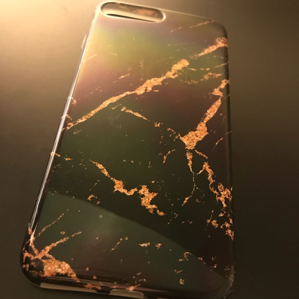 Golden Marble Phone Case For iPhone 7 & 8 Plus